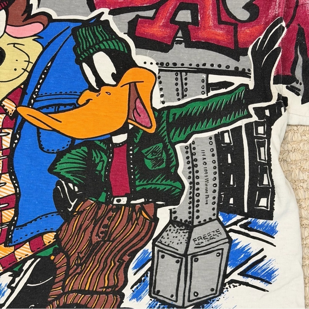 Vintage LOONEY TUNES Shirt Mens Size XL Front & Back Graphic Rare Tee Shirt - Picture 4 of 16